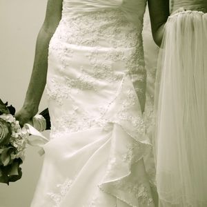 Zurc strapless wedding dress